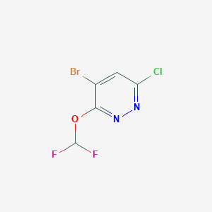 4-Bromo-6-chloro-3-(difluoromethoxy)pyridazine