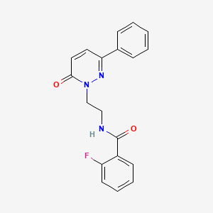 2-fluoro-N-(2-(6-oxo-3-phenylpyridazin-1(6H)-yl)ethyl)benzamide