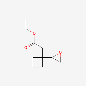Ethyl 2-[1-(oxiran-2-yl)cyclobutyl]acetate