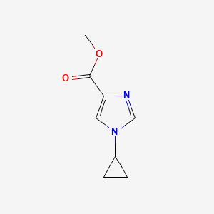 molecular formula C8H10N2O2 B2489648 methyl 1-cyclopropyl-1H-imidazole-4-carboxylate CAS No. 1260655-08-0