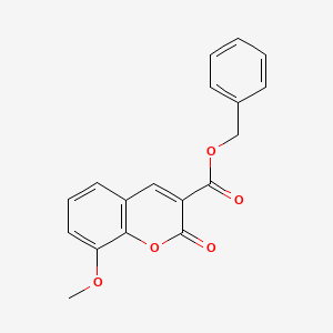 molecular formula C18H14O5 B2489657 benzyl 8-methoxy-2-oxo-2H-chromene-3-carboxylate CAS No. 473405-67-3