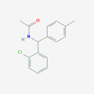 molecular formula C16H16ClNO B2489664 N-[(2-Chlorophenyl)-(4-methylphenyl)methyl]acetamide CAS No. 2413899-30-4