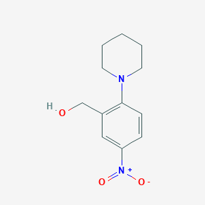 molecular formula C12H16N2O3 B2489666 (5-Nitro-2-piperidinophenyl)methanol CAS No. 203509-89-1