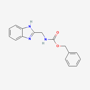 molecular formula C16H15N3O2 B2489708 benzyl (1H-benzimidazol-2-ylmethyl)carbamate CAS No. 60603-42-1