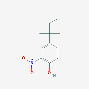 molecular formula C11H15NO3 B2489723 2-Nitro-4-tert-pentyl-phenol CAS No. 91247-92-6