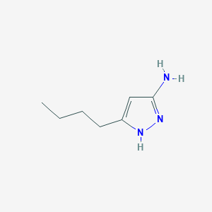 molecular formula C7H13N3 B2489738 3-butyl-1H-pyrazol-5-amine CAS No. 56367-26-1