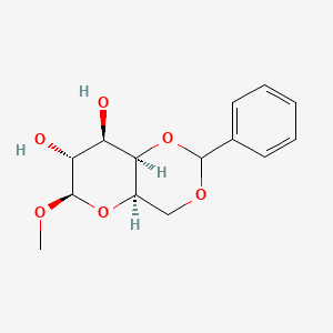 molecular formula C14H18O6 B2489786 Methyl 4,6-O-benzylidene-b-D-galactopyranoside CAS No. 6988-39-2