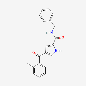 molecular formula C20H18N2O2 B2489802 N-benzyl-4-(2-methylbenzoyl)-1H-pyrrole-2-carboxamide CAS No. 478249-25-1