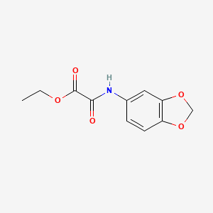 molecular formula C11H11NO5 B2489846 ethyl (1,3-benzodioxol-5-ylamino)(oxo)acetate CAS No. 708225-07-4