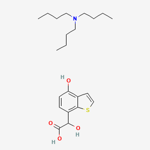 molecular formula C22H35NO4S B2489850 Tributylamine 2-hydroxy-2-(4-hydroxybenzo[b]thiophen-7-yl)acetate CAS No. 817586-35-9