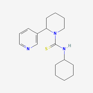 molecular formula C17H25N3S B2489855 N-cyclohexyl-2-(pyridin-3-yl)piperidine-1-carbothioamide CAS No. 138828-85-0