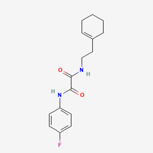 molecular formula C16H19FN2O2 B2489877 N-[2-(cyclohex-1-en-1-yl)ethyl]-N'-(4-fluorophenyl)ethanediamide CAS No. 351982-30-4
