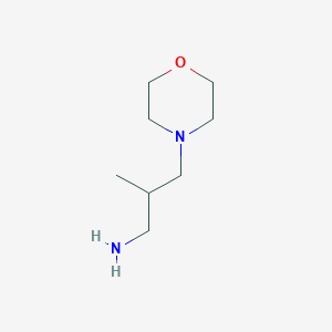 molecular formula C8H18N2O B2489884 2-Methyl-3-(morpholin-4-yl)propan-1-amine CAS No. 137048-92-1