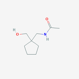 molecular formula C9H17NO2 B2489885 N-{[1-(hydroxymethyl)cyclopentyl]methyl}acetamide CAS No. 1328447-33-1