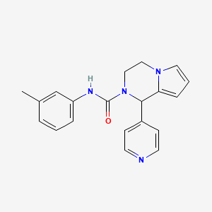 molecular formula C20H20N4O B2489893 N-(3-methylphenyl)-1-(pyridin-4-yl)-1H,2H,3H,4H-pyrrolo[1,2-a]pyrazine-2-carboxamide CAS No. 900003-31-8