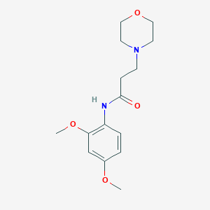molecular formula C15H22N2O4 B248990 N-(2,4-dimethoxyphenyl)-3-(morpholin-4-yl)propanamide 