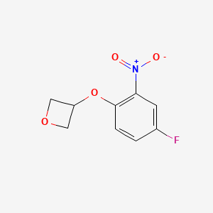 molecular formula C9H8FNO4 B2489904 3-(4-Fluoro-2-nitrophenoxy)oxetane CAS No. 1356114-59-4