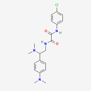 molecular formula C20H25ClN4O2 B2489928 N'-(4-chlorophenyl)-N-[2-(dimethylamino)-2-[4-(dimethylamino)phenyl]ethyl]ethanediamide CAS No. 899956-69-5