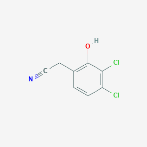 molecular formula C8H5Cl2NO B2489958 2-(3,4-Dichloro-2-hydroxyphenyl)acetonitrile CAS No. 1803822-60-7