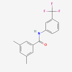 molecular formula C16H14F3NO B2489966 3,5-dimethyl-N-[3-(trifluoromethyl)phenyl]benzamide CAS No. 861506-97-0
