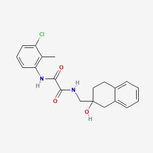 molecular formula C20H21ClN2O3 B2489970 N-(3-chloro-2-methylphenyl)-N'-[(2-hydroxy-1,2,3,4-tetrahydronaphthalen-2-yl)methyl]ethanediamide CAS No. 1421526-67-1