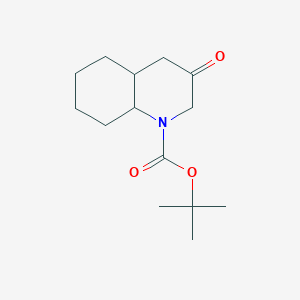 molecular formula C14H23NO3 B2489977 tert-butyl 3-oxooctahydroquinoline-1(2H)-carboxylate CAS No. 2387322-36-1