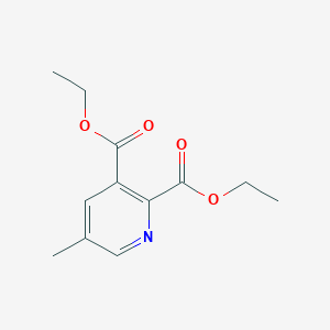 molecular formula C12H15NO4 B024901 Diethyl 5-methylpyridine-2,3-dicarboxylate CAS No. 105151-48-2