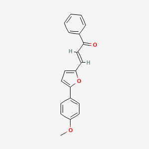 molecular formula C20H16O3 B2490138 (E)-3-(5-(4-methoxyphenyl)furan-2-yl)-1-phenylprop-2-en-1-one CAS No. 38899-16-0