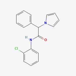 N-(2-chlorophenyl)-2-phenyl-2-(1H-pyrrol-1-yl)acetamide