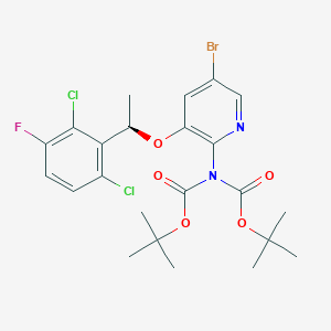 (R)-5-Bromo-N,N-bis-(tert-butoxycarbonyl)-3-(1-(2,6-dichloro-3-fluorophenyl)ethoxy)pyridin-2-amine