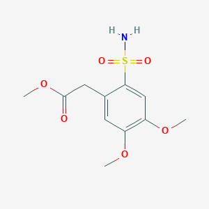 Methyl 2-(4,5-dimethoxy-2-sulfamoylphenyl)acetate