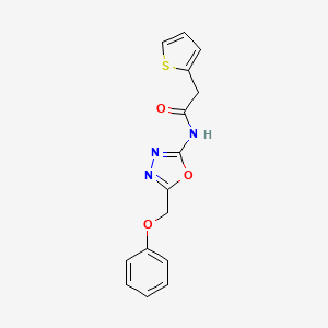 N-(5-(phenoxymethyl)-1,3,4-oxadiazol-2-yl)-2-(thiophen-2-yl)acetamide