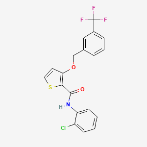 N-(2-chlorophenyl)-3-{[3-(trifluoromethyl)benzyl]oxy}-2-thiophenecarboxamide