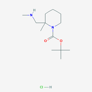 Tert-butyl 2-methyl-2-(methylaminomethyl)piperidine-1-carboxylate;hydrochloride