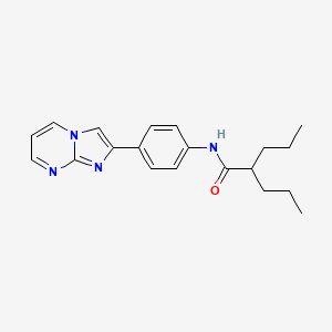 N-(4-(imidazo[1,2-a]pyrimidin-2-yl)phenyl)-2-propylpentanamide