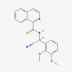 N-[cyano(2,3-dimethoxyphenyl)methyl]isoquinoline-1-carboxamide