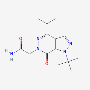 2-(1-(tert-butyl)-4-isopropyl-7-oxo-1H-pyrazolo[3,4-d]pyridazin-6(7H)-yl)acetamide