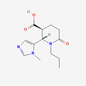 (2S,3S)-2-(3-Methylimidazol-4-yl)-6-oxo-1-propylpiperidine-3-carboxylic acid
