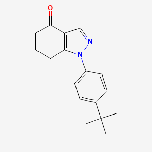 molecular formula C17H20N2O B2490308 1-(4-Tert-butylphenyl)-1,5,6,7-tetrahydroindazol-4-one CAS No. 1203661-42-0