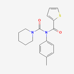 N-(thiophene-2-carbonyl)-N-(p-tolyl)piperidine-1-carboxamide