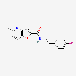 molecular formula C17H15FN2O2 B2490313 N-[2-(4-fluorophenyl)ethyl]-5-methylfuro[3,2-b]pyridine-2-carboxamide CAS No. 941881-20-5