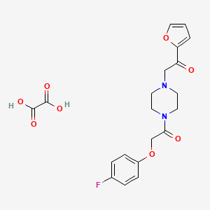2-(4-Fluorophenoxy)-1-(4-(2-(furan-2-yl)-2-oxoethyl)piperazin-1-yl)ethanone oxalate