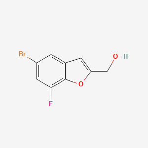 (5-Bromo-7-fluoro-1-benzofuran-2-yl)methanol