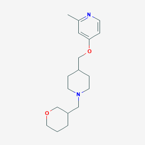 2-Methyl-4-[[1-(oxan-3-ylmethyl)piperidin-4-yl]methoxy]pyridine
