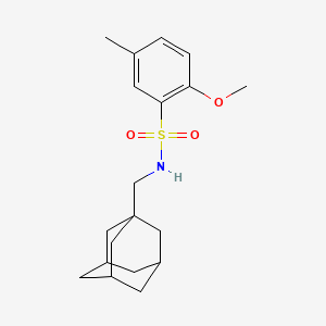 B2490403 N-(1-Adamantylmethyl)-2-methoxy-5-methylbenzenesulfonamide CAS No. 445473-40-5