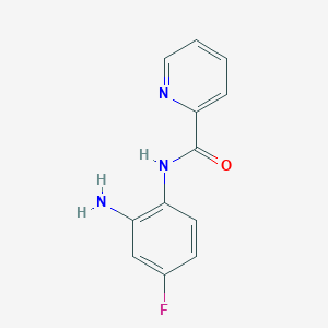 molecular formula C12H10FN3O B2490453 N-(2-amino-4-fluorophenyl)pyridine-2-carboxamide CAS No. 926248-26-2