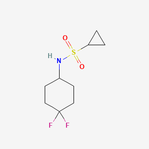 molecular formula C9H15F2NO2S B2490550 N-(4,4-difluorocyclohexyl)cyclopropanesulfonamide CAS No. 2034290-32-7