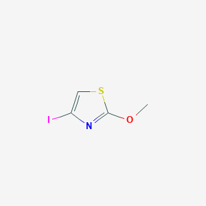 molecular formula C4H4INOS B2490619 Thiazole, 4-iodo-2-methoxy- CAS No. 1401963-34-5
