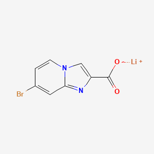 molecular formula C8H4BrLiN2O2 B2490636 Lithium;7-bromoimidazo[1,2-a]pyridine-2-carboxylate CAS No. 2490426-26-9