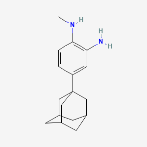 molecular formula C17H24N2 B2490651 4-(Adamantan-1-yl)-N1-methylbenzene-1,2-diamine CAS No. 936074-67-8
